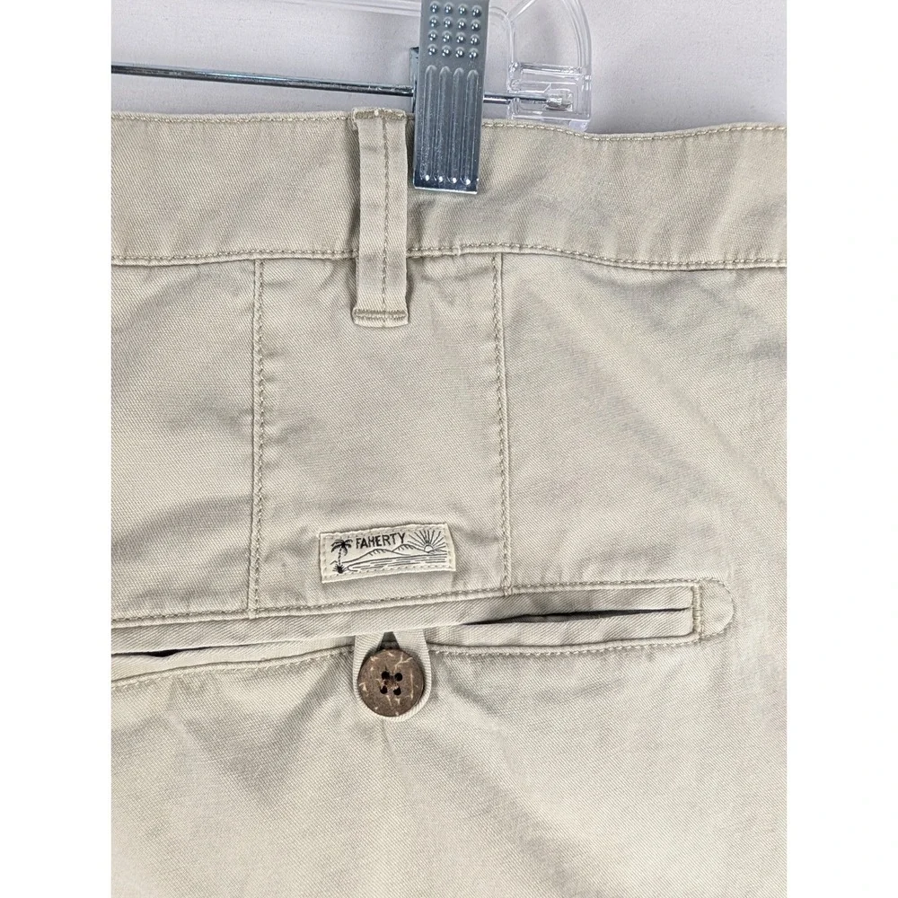 Faherty‎ Island Life Short Size Mens 40 Faded Khaki Chino 9